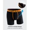 imageINNERSY Mens Boxer Underwear Ushape Cotton Stylish Breathable Boxer Briefs 3PackColored Black