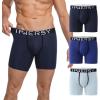 imageINNERSY Mens Boxer Underwear Ushape Cotton Stylish Breathable Boxer Briefs 3PackBlues