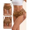 imageINNERSY Womens Seamless High Waisted Underwear No Show Panties Lightweight Full Coverage Briefs 4PackLeopard Blend
