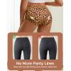 imageINNERSY Womens Seamless High Waisted Underwear No Show Panties Lightweight Full Coverage Briefs 4PackLeopard Blend