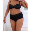 imageINNERSY Plus Size XL5XL Big Curvy Woman Cotton Underwear High Waist Briefs 5PackBlack