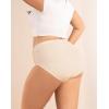 imageINNERSY Plus Size XL5XL Big Curvy Woman Cotton Underwear High Waist Briefs 5PackCocoa Nude