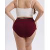 imageINNERSY Plus Size XL5XL Big Curvy Woman Cotton Underwear High Waist Briefs 5PackCrimson Twilight