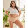 imageINNERSY Plus Size XL5XL Big Curvy Woman Cotton Underwear High Waist Briefs 5PackLight Mist