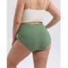 imageINNERSY Plus Size XL5XL Big Curvy Woman Cotton Underwear High Waist Briefs 5PackMint Sky