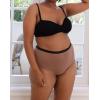 imageINNERSY Plus Size XL5XL Big Curvy Woman Cotton Underwear High Waist Briefs 5PackSandy Beach