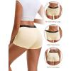 imageINNERSY Womens Boy Shorts Underwear Cotton Boyshorts Panties High Waist Boxer Briefs 4PackCaramel