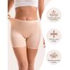 imageINNERSY Womens Boyshorts Underwear Boxer Briefs Shorts Panties with Cotton Crotch 4 PackWarm Retro