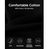 imageINNERSY Womens Cotton Boyshort Underwear High Waisted Anti Chafing Shorts Soft Panties 4 PackBlack