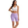 imageINNERSY Womens Cotton Boyshort Underwear High Waisted Anti Chafing Shorts Soft Panties 4 PackVibrant Hues