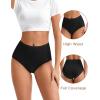 imageINNERSY Womens High Waist Seamless Underwear No Show Panties Full Coverage Briefs 3PackBlack