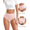imageINNERSY Womens High Waist Seamless Underwear No Show Panties Full Coverage Briefs 3PackBlackBrick RedNude