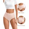 imageINNERSY Womens High Waist Seamless Underwear No Show Panties Full Coverage Briefs 3PackCoffeeToneNude