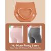 imageINNERSY Womens High Waist Seamless Underwear No Show Panties Full Coverage Briefs 3PackMaillard