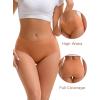 imageINNERSY Womens High Waist Seamless Underwear No Show Panties Full Coverage Briefs 3PackMaillard