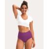 imageINNERSY Womens High Waisted Underwear Cotton Panties Regular ampamp Plus Size 5PackLavender Dreams