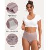imageINNERSY Womens High Waisted Underwear Cotton Panties Regular ampamp Plus Size 5PackLight Mist