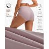 imageINNERSY Womens High Waisted Underwear Cotton Panties Regular ampamp Plus Size 5PackLight Mist