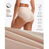 imageINNERSY Womens High Waisted Underwear Cotton Panties Regular ampamp Plus Size 5PackMacaroon