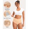 imageINNERSY Womens High Waisted Underwear Cotton Panties Regular ampamp Plus Size 5PackNude