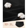 imageINNERSY Womens Underwear Cotton Hipster Panties Soft Breathable Ladies Briefs 5PackBlack