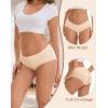 imageINNERSY Womens Underwear Cotton Hipster Panties Soft Breathable Ladies Briefs 5PackMaillard
