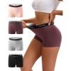 imageINNERSY Womens Boy Shorts Underwear Cotton Boyshorts Panties High Waist Boxer Briefs 4PackFlushed Cheeks