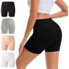 imageINNERSY Womens Boyshorts Underwear Boxer Briefs Shorts Panties with Cotton Crotch 4 PackPure Basic