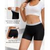 imageINNERSY Boy Shorts Underwear for Women High Waisted Ladies Panties Boxer Briefs Breathable Stretch 5 PackBlack