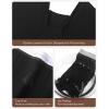 imageINNERSY Boy Shorts Underwear for Women High Waisted Ladies Panties Boxer Briefs Breathable Stretch 5 PackBlack