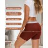 imageINNERSY Boy Shorts Underwear for Women High Waisted Ladies Panties Boxer Briefs Breathable Stretch 5 PackRetro Dusk