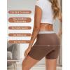 imageINNERSY Boy Shorts Underwear for Women High Waisted Ladies Panties Boxer Briefs Breathable Stretch 5 PackWarm Brown