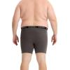 imageINNERSY Mens Big and Tall Boxer Briefs Cotton Stretch Moisture Wicking Underwear 5PackCharcoal  Black