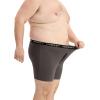 imageINNERSY Mens Big and Tall Boxer Briefs Cotton Stretch Moisture Wicking Underwear 5PackCharcoal  Black