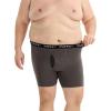 imageINNERSY Mens Big and Tall Boxer Briefs Cotton Stretch Moisture Wicking Underwear 5PackCharcoal  Black