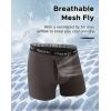 imageINNERSY Mens Big and Tall Boxer Briefs Cotton Stretch Moisture Wicking Underwear 5PackCharcoal  Black