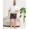 imageINNERSY Mens Big and Tall Boxer Briefs Cotton Stretch Moisture Wicking Underwear 5PackCharcoal  Black
