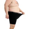 imageINNERSY Mens Big and Tall Boxer Briefs Cotton Stretch Moisture Wicking Underwear 5PackClassic Black