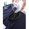 imageINNERSY Mens Reusable Incontinence Underwear Bladder Leak Cotton Boxer Briefs 1PackMediumSolid BlackDark Blue
