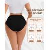 imageINNERSY Womens Modal Underwear High Waist Breathable Briefs Full Coverage Ladies Panties 4PackBlack