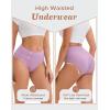 imageINNERSY Womens Modal Underwear High Waist Breathable Briefs Full Coverage Ladies Panties 4PackMacaron