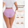 imageINNERSY Womens Modal Underwear High Waist Breathable Briefs Full Coverage Ladies Panties 4PackMacaron