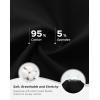 imageINNERSY Womens Plus Size Underwear High Waisted Full Coverage Soft Stretch Cotton Boy Shorts Panties 4PackMidnight Black