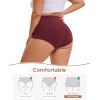 imageINNERSY Womens Plus Size Underwear High Waisted Full Coverage Soft Stretch Cotton Boy Shorts Panties 4PackNeutral Elegance