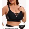 imageINNERSY Womens Plus Size Wireless amp Seamless Supportive Full Coverage Bras Push Up No Underwire Bra for Everyday ComfortBlack