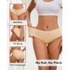 imageINNERSY Womens Seamless Underwear No Show Full Coverage Hipster Panties Stretchy Invisible Briefs 3PackNude