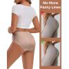 imageINNERSY Womens Seamless Underwear Pearly Sheen Soft Silky Lightweight Hipster PantiesWarm Nudes