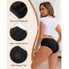 imageINNERSY Womens Underwear Cotton Modal High Cut Hipster Panties Moisture Wicking Briefs 5PackBlack
