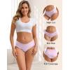 imageINNERSY Womens Underwear Cotton Modal High Cut Hipster Panties Moisture Wicking Briefs 5PackDreamy Hues