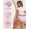 imageINNERSY Womens Underwear Cotton Modal High Cut Hipster Panties Moisture Wicking Briefs 5PackDreamy Hues